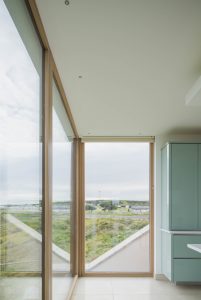 timber uPVC sliding doors with double glazing