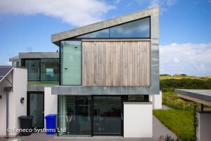 Timber aluminium Internorm windows and doors installed by Feneco Systems in Northern Ireland