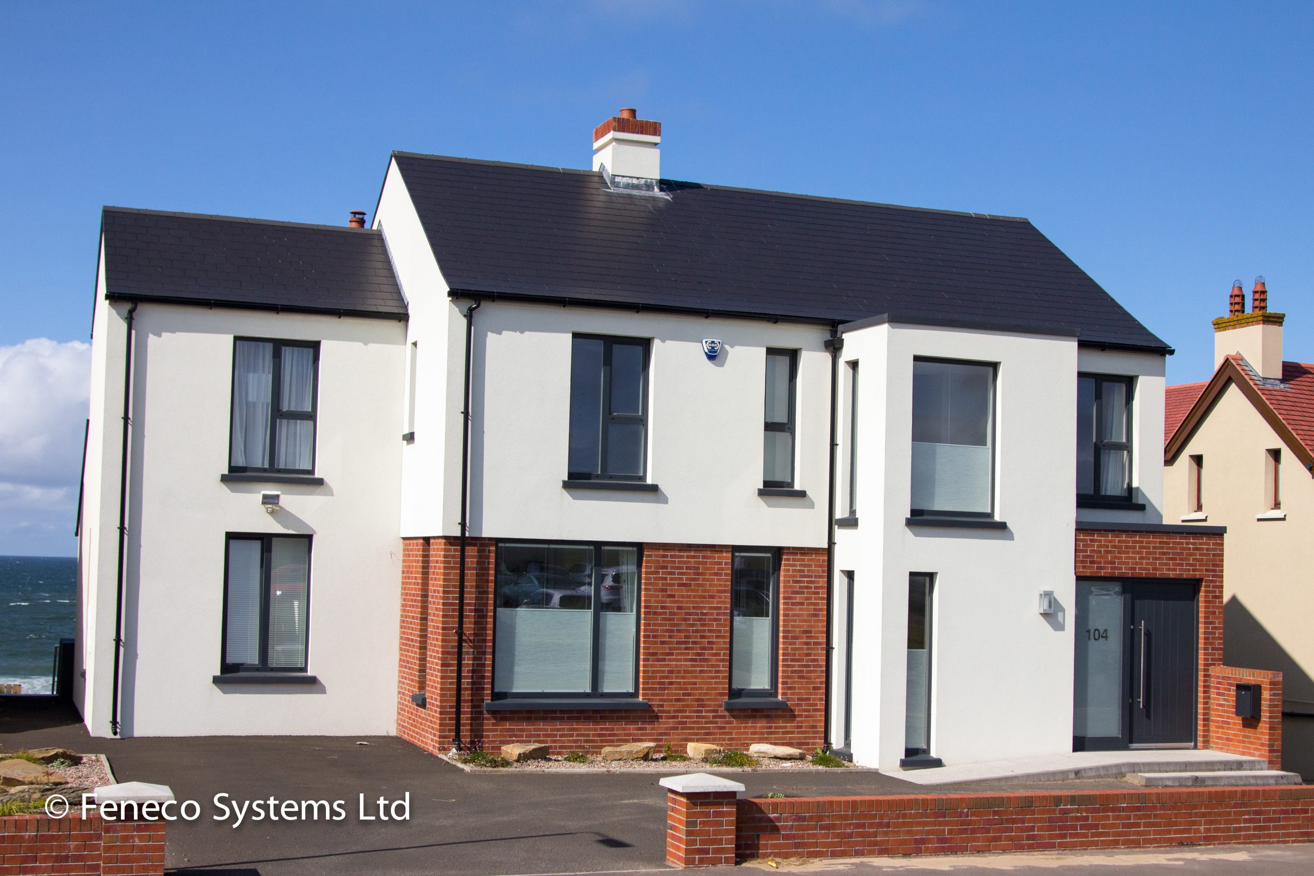 Timber aluminium Internorm windows and doors installed by Feneco Systems in Northern Ireland