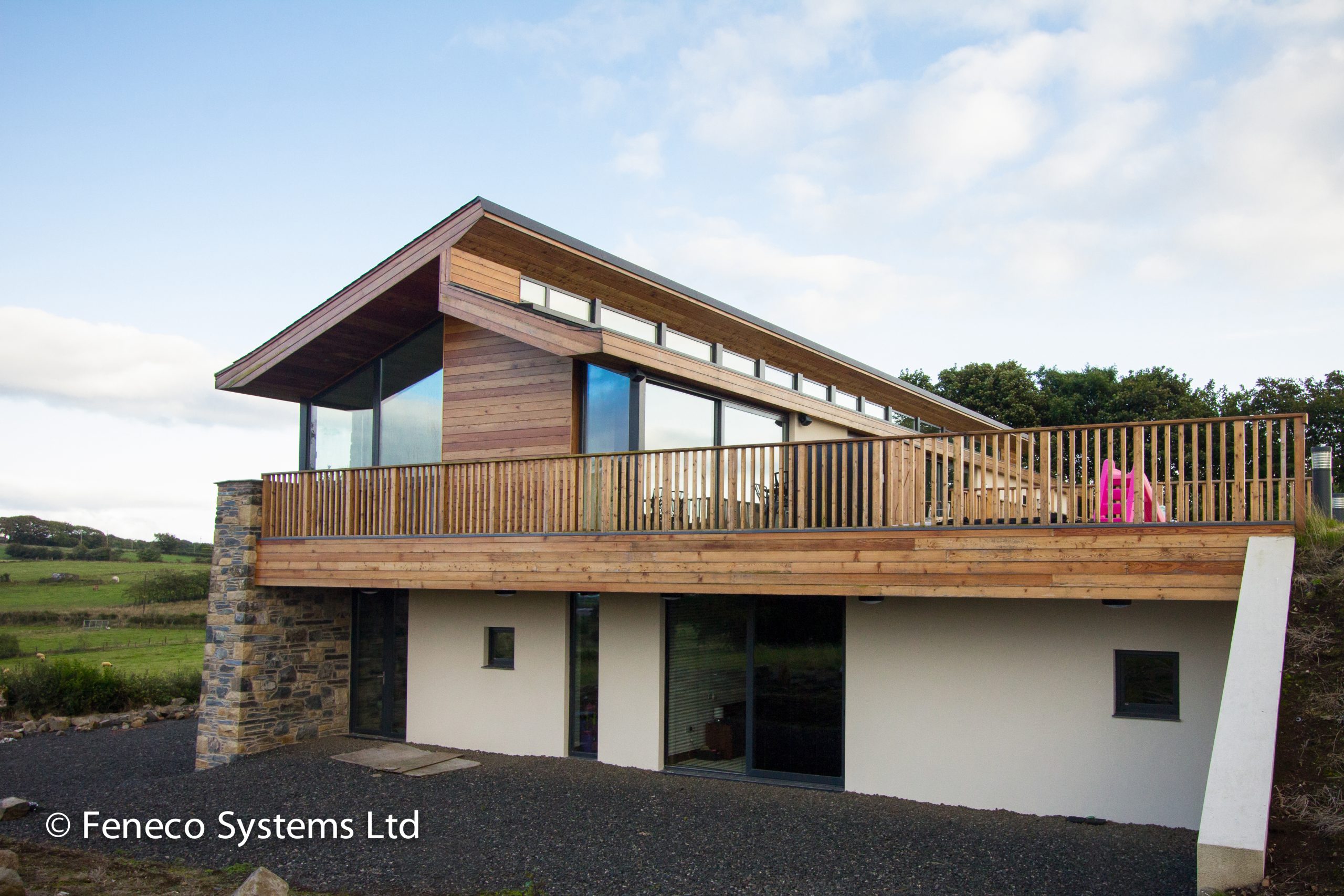 timber aluminium Internorm windows and doors installed by Feneco Systems in Northern Ireland