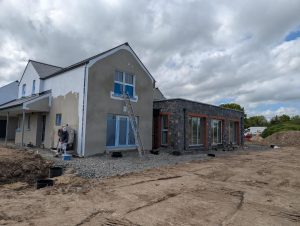 Sliding doors under construction